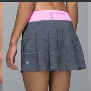 - Lululemon 8 TALL Pace Rival Heathered Gray skirt